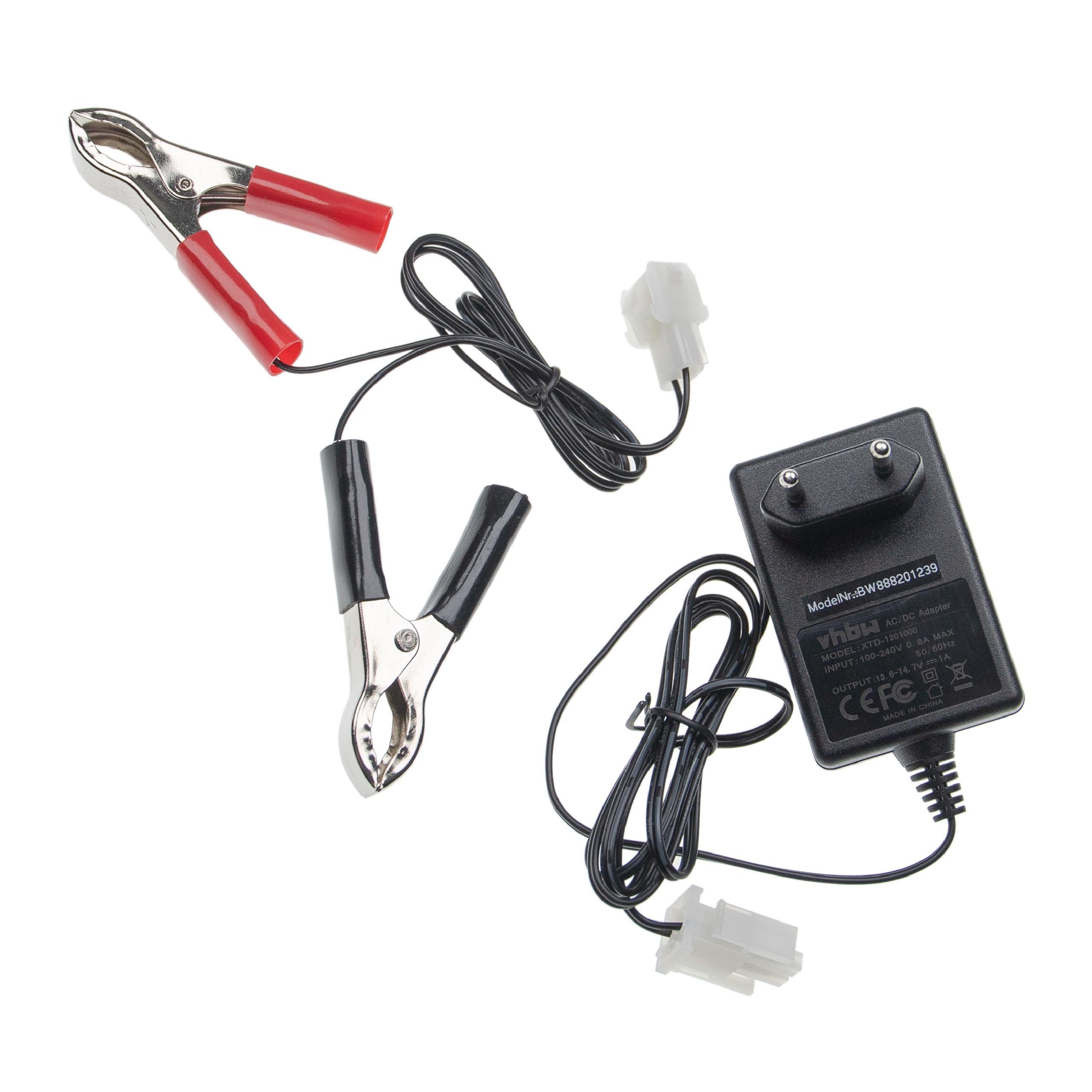Carregador de Bateria Arrancador vhbw 13.6 V compatível com Husqvarna BC.08
