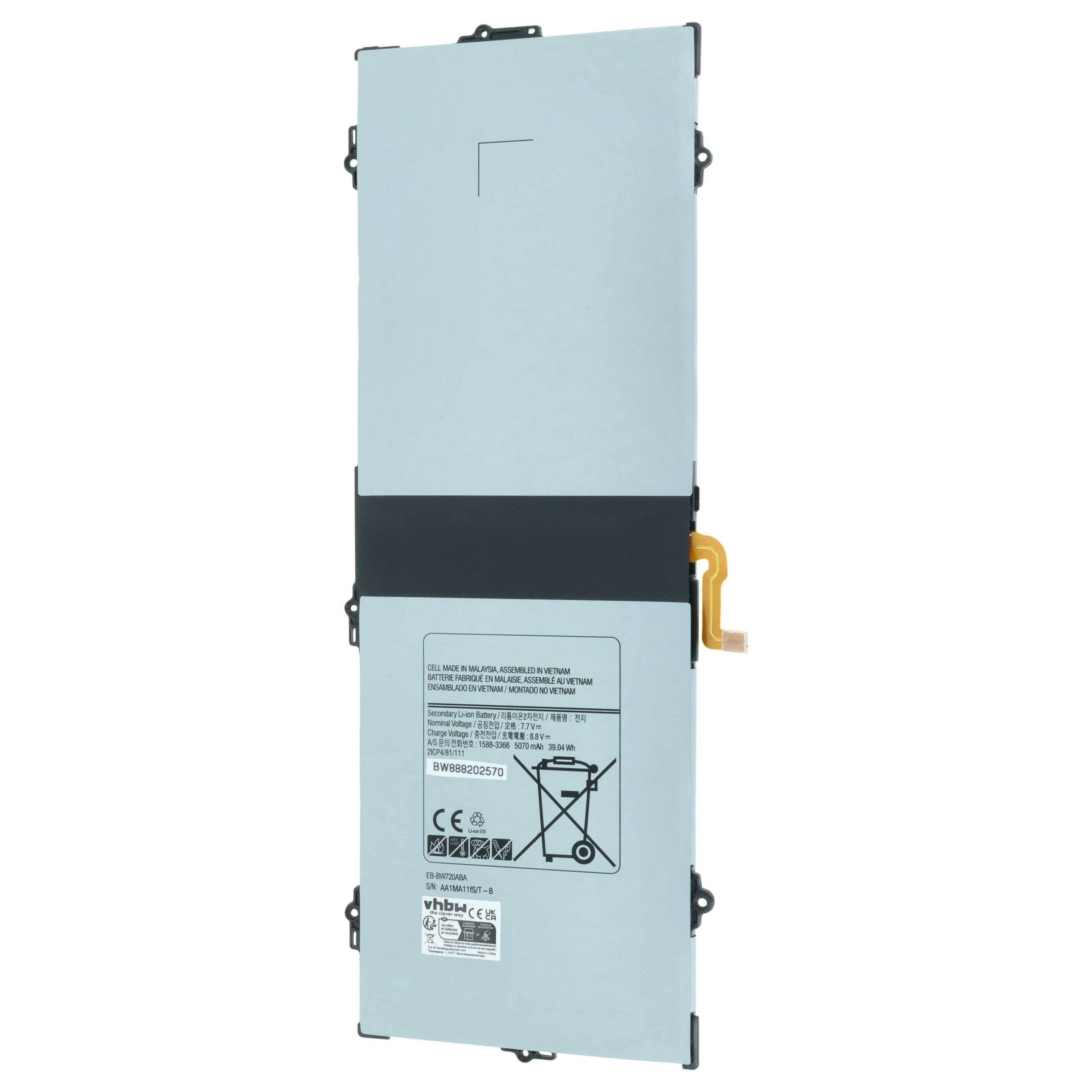 Bateria vhbw para Samsung Tablet - Compatível AA-PBMN2H0, EB-BW720ABA - 5000 mAh 7.7V Li-polymer - Image 3