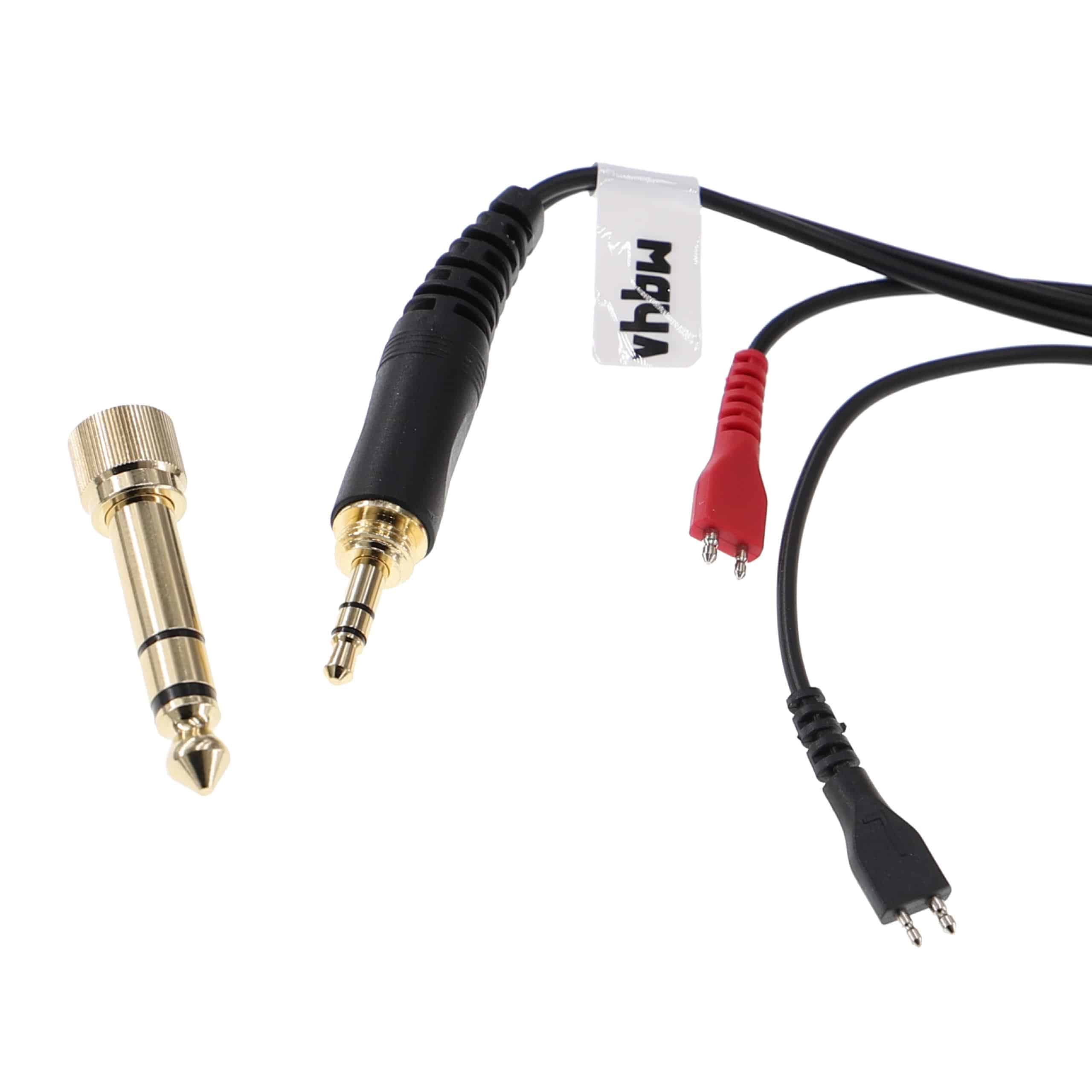 Cabo de Áudio vhbw para Auscultadores Sennheiser HD580 com Adaptador 6.3mm, 2m - Image 3