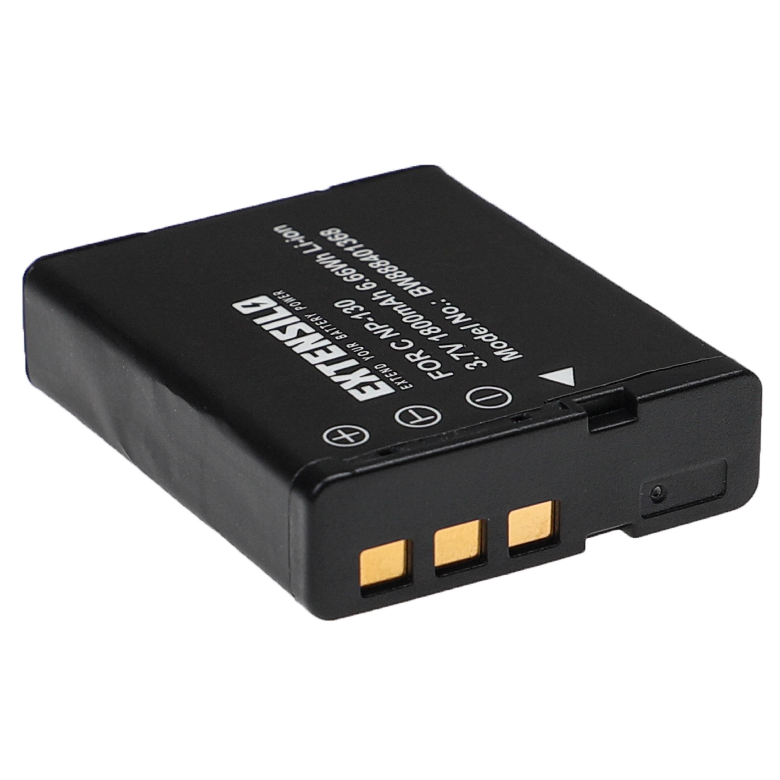 2x Bateria EXTENSILO substitui Casio NP-130, NP-130A - 1800mAh, 3.7V, Li-Ion - Image 3
