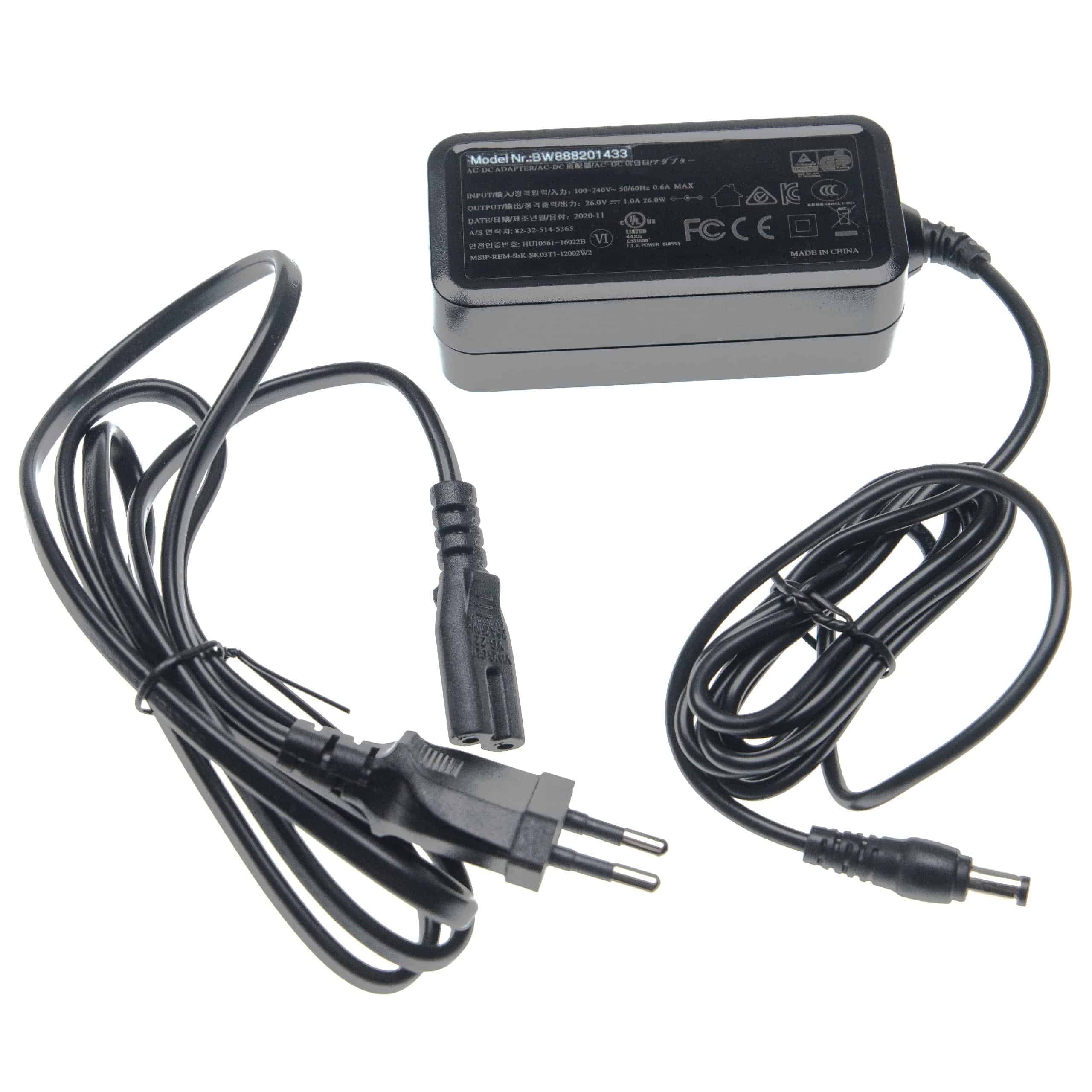 Adaptador de Alimentação 26V para Hyperice, Tezewa, AsVIVA Hypervolt e outros Massajadores