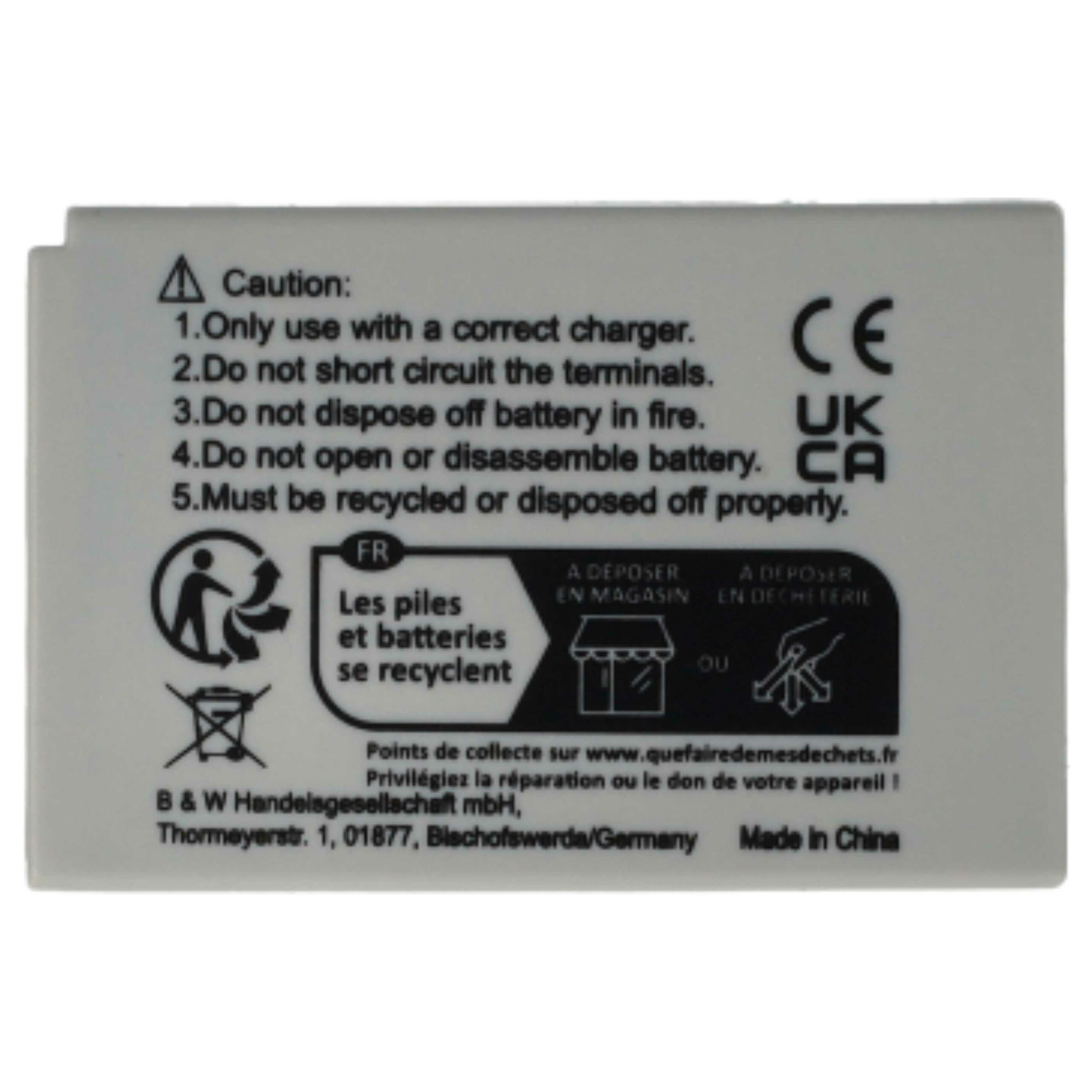 Bateria vhbw 2x para Sanyo DB-L40AU, DB-L40 - 800 mAh 3.7 V Li-Ion - Image 4