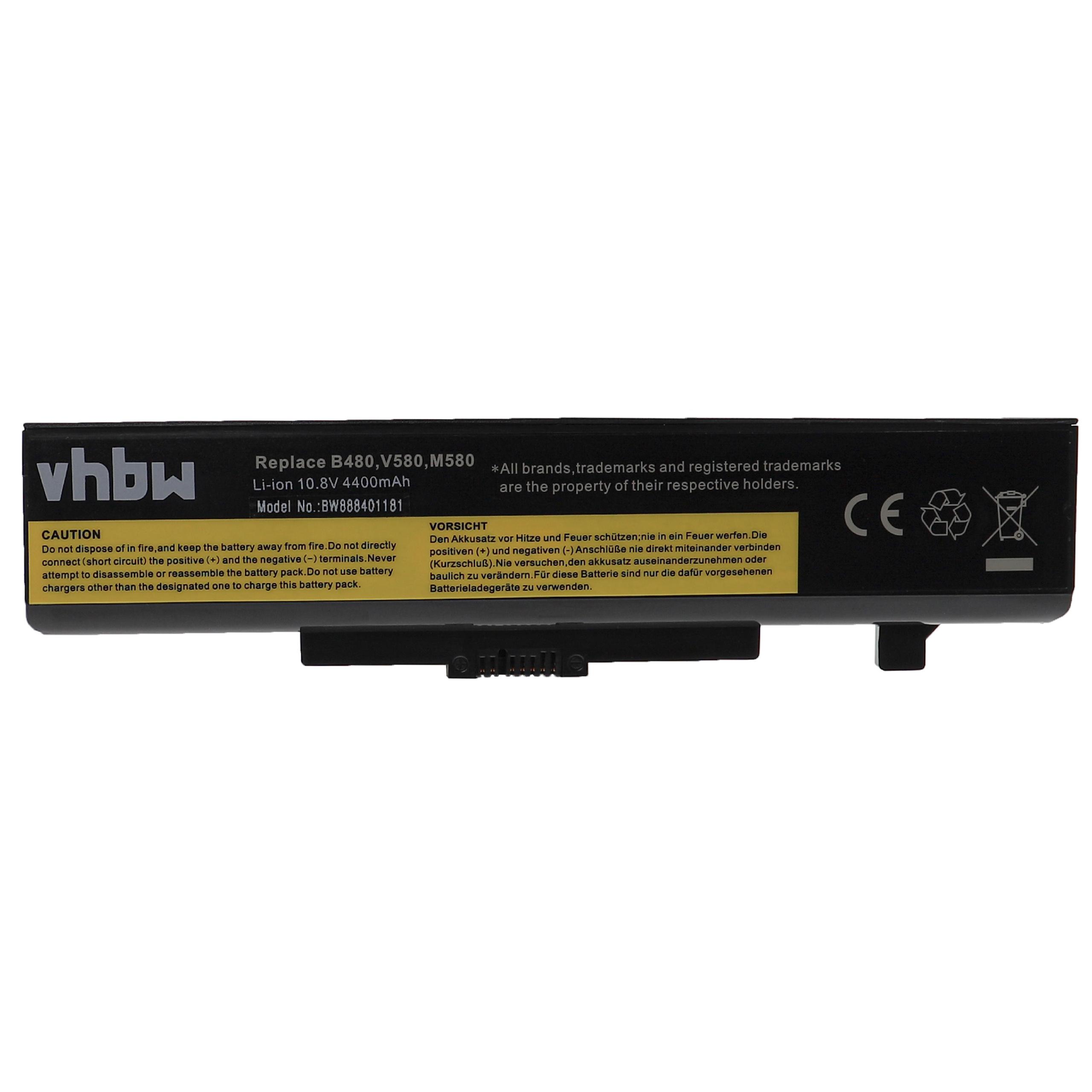 Bateria para Notebook Lenovo vhbw - Substitui 0A36311, 121000675, 121500047, 121500048, 121500049 - 4400 mAh 10.8 V Li-Ion