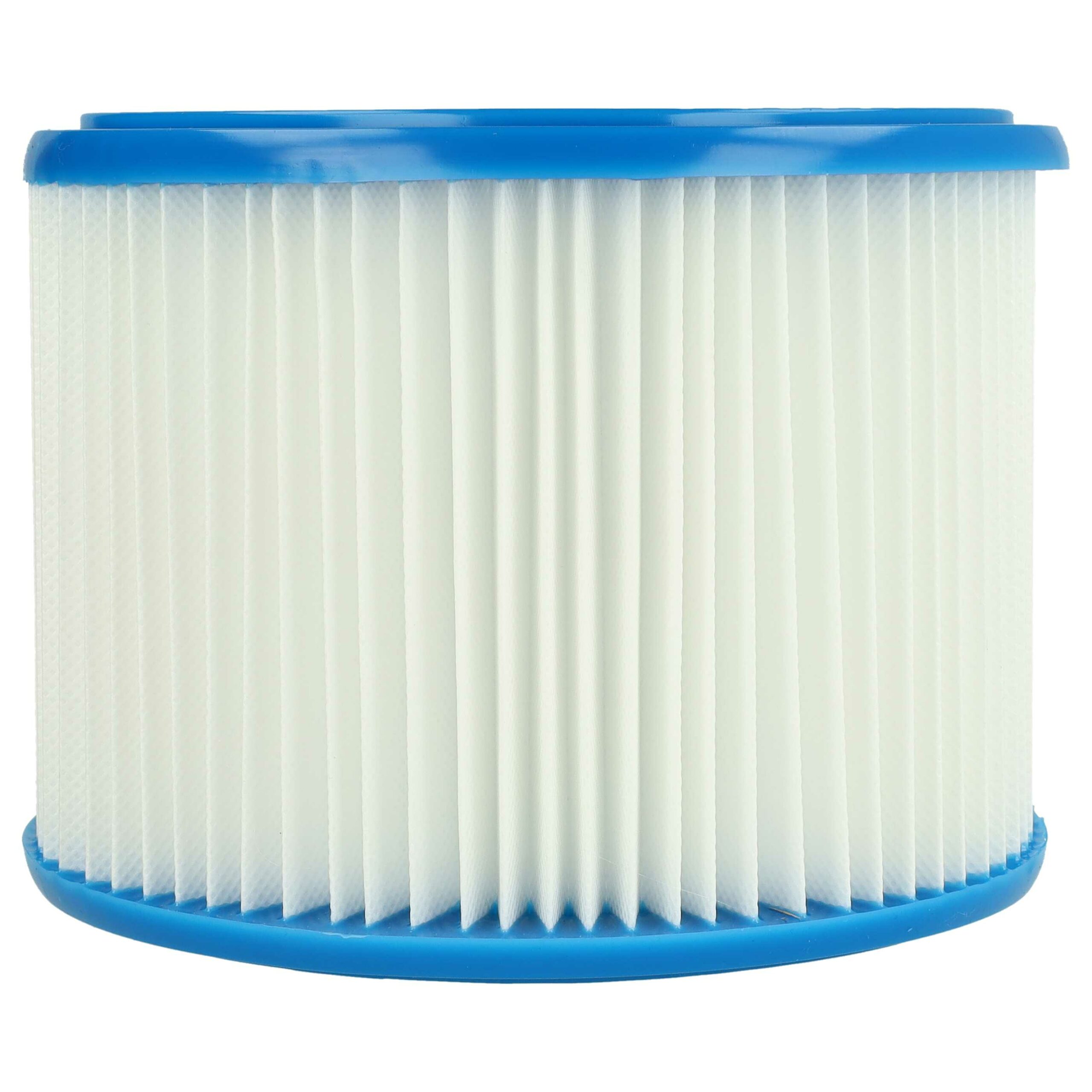 4x Filtro redondo vhbw substitui Bosch 2607432024 para aspiradores Bosch, branco/azul - Image 2