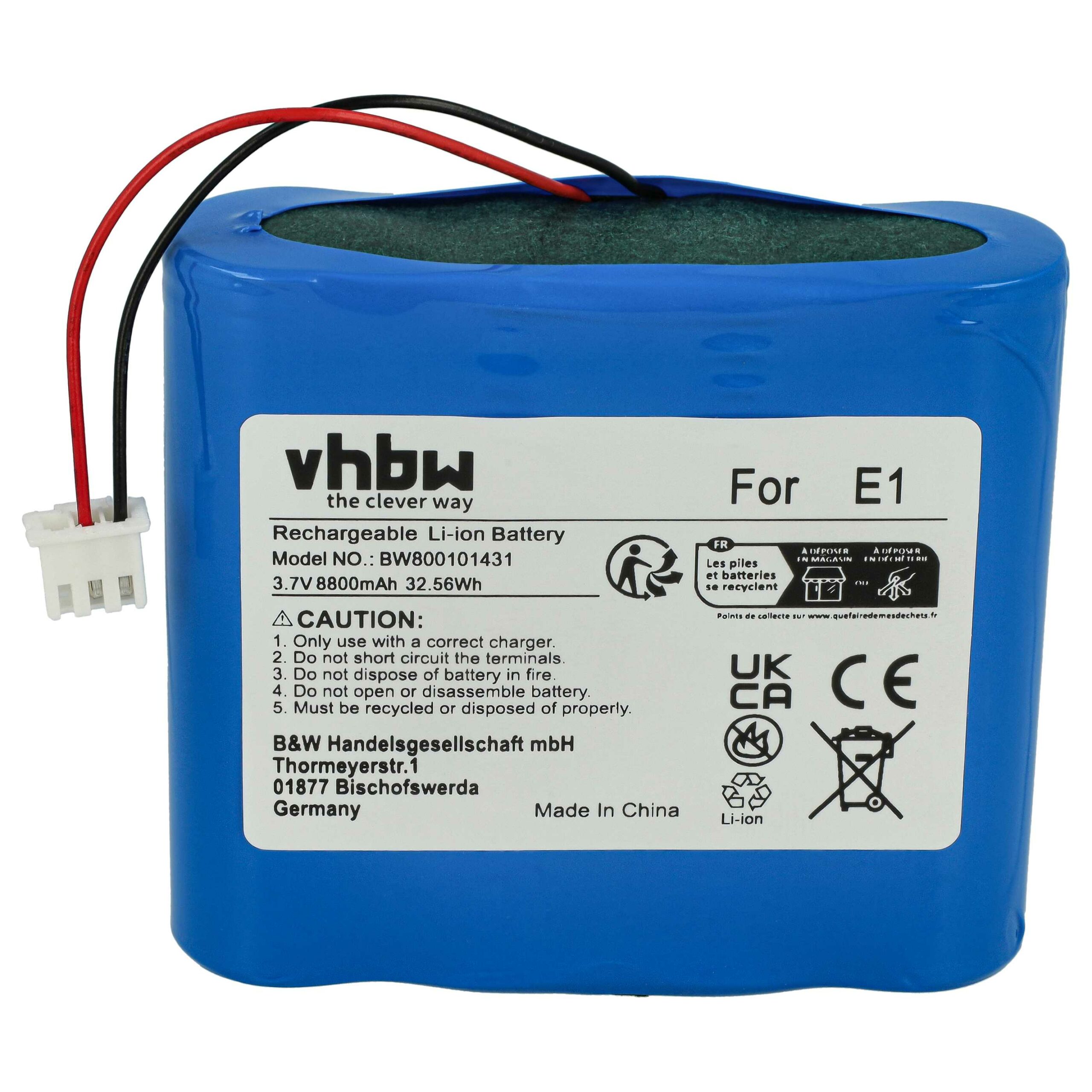 Bateria de Substituição para Rádio DAB Pure E1 - 8800 mAh 3.7 V Li-Ion vhbw - Image 3