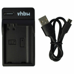 Carregador de Bateria USB-C + Cabo USB-C compatível com Nikon MH-25, MH-25a - 0,5 A