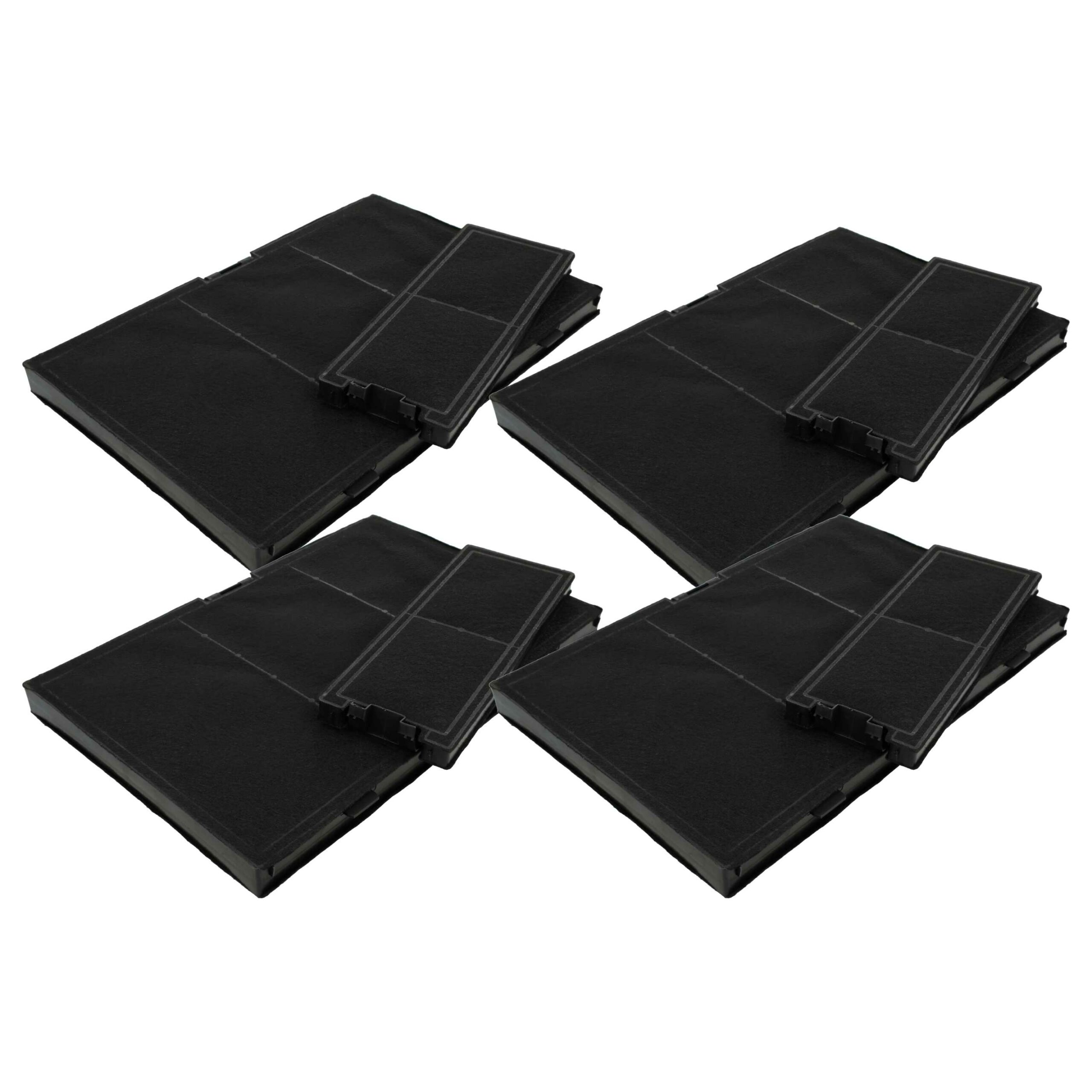 8x Filtro de Carvão Ativado Compatível com Alapure HFK8700 - vhbw