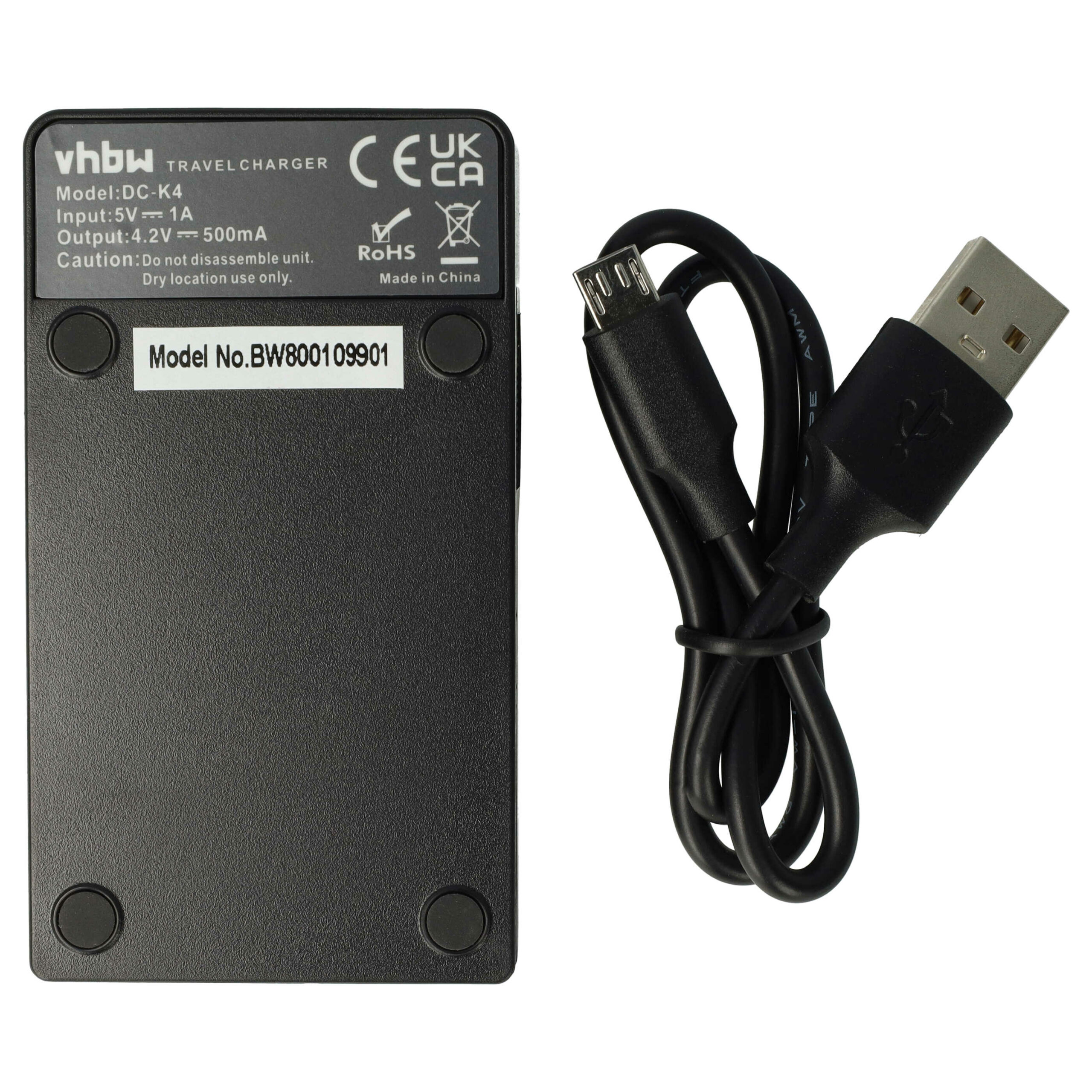 Carregador USB-C + Cabo USB-C vhbw compatível Canon CB-2LVE - 0,5 A - Image 2