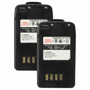 Bateria vhbw 2x para Yaesu Vertex CB Radio - Substitui FNB-41, FNB-40 - 1000 mAh 7.4 V NiMH com Clip