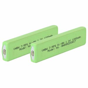 Bateria Recarregável vhbw 2x 1100 mAh 1.2V NiMH para Aiwa MHB-901 e Leitores Portáteis