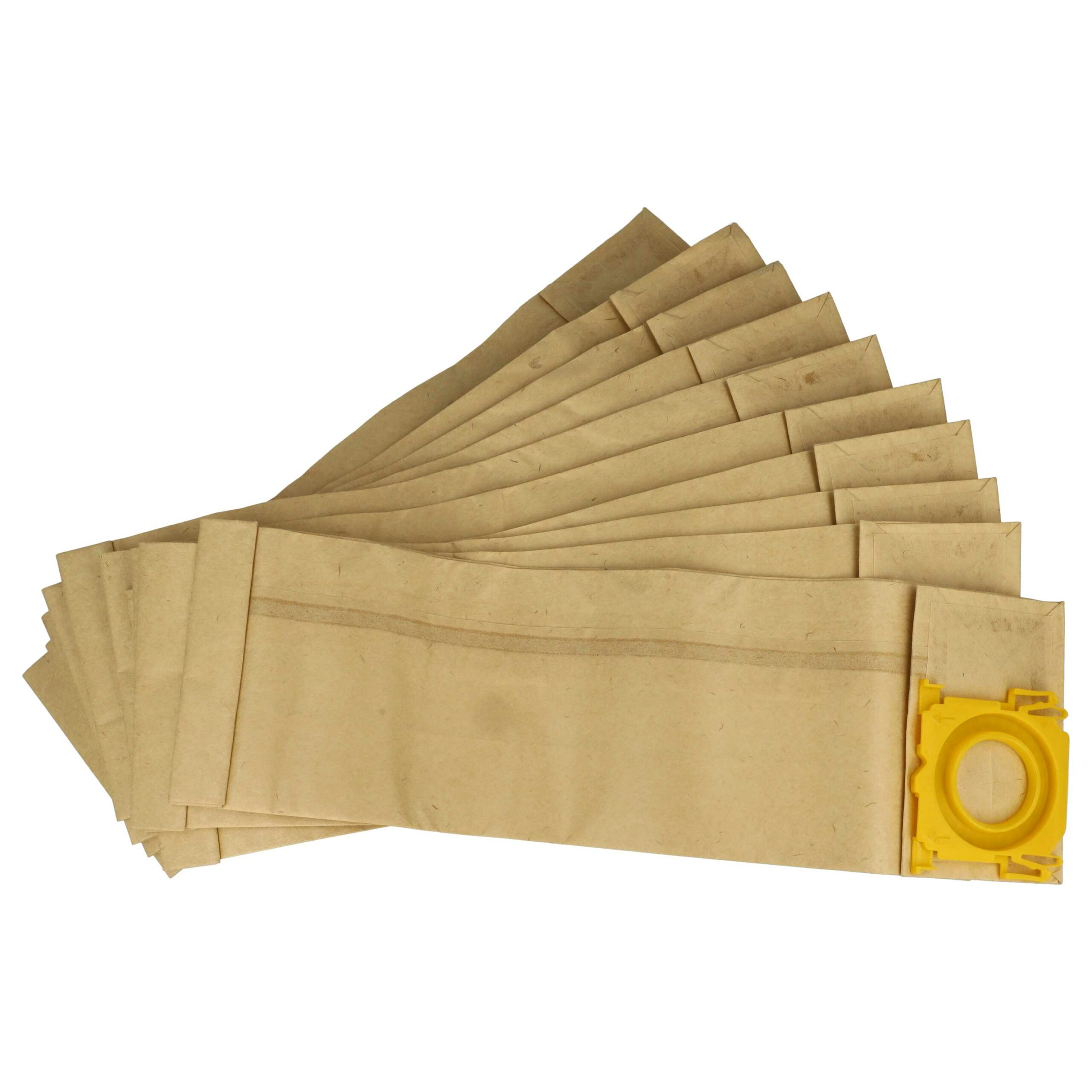 10x Sacos para Aspirador Sebo 5093ER, 5093N, 5093LS - vhbw Papel