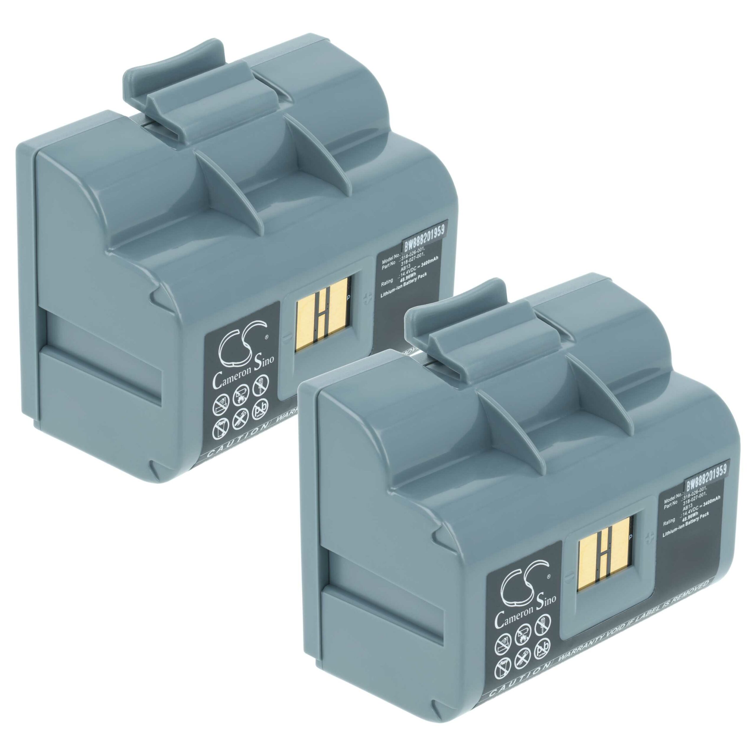 Bateria para Impressora Honeywell/Intermec - 2 Unidades vhbw 3400 mAh 14.4 V Li-Ion