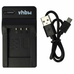 Carregador de Baterias USB-C + Cabo para Câmaras Toshiba, Pentax, Panasonic, Sanyo - 0.5 A
