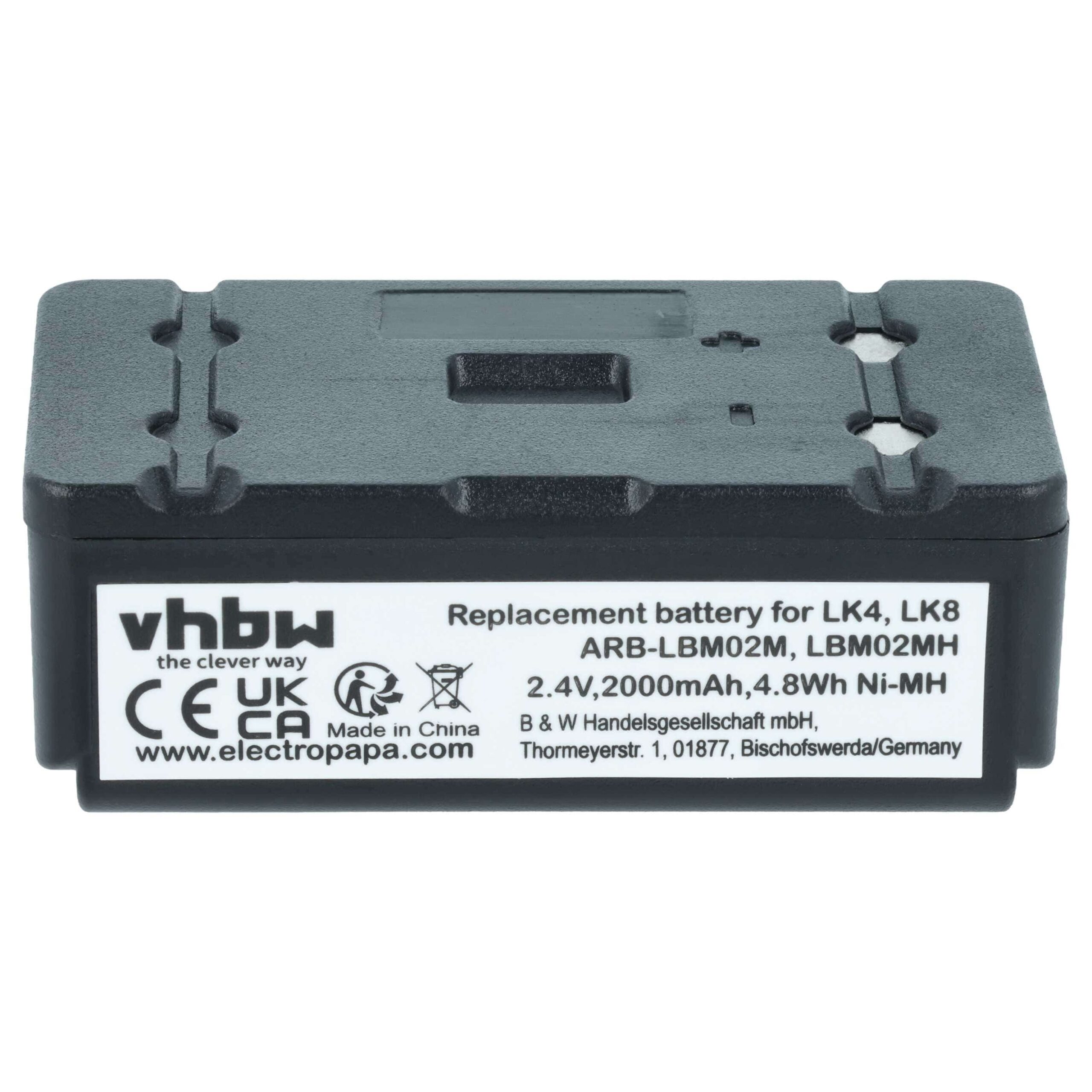 Bateria de Substituição 2x vhbw para Telecomando Autec ARB-LBM02M, LBM02MH - 2000 mAh 2.4 V NiMH - Image 3