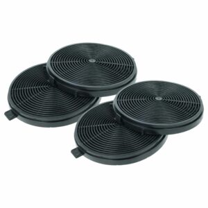 Filtro de Carvão Ativado vhbw para Coifa PKM - Compatível ATLAN 301030600017 (Pack 4x)