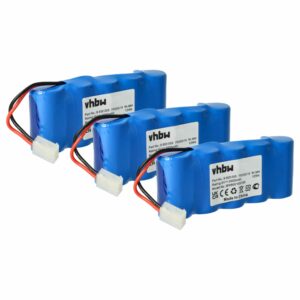 Bateria vhbw 6V 2000 mAh NiMH para Operadores de Portão Automático Bosch - Pack 3x