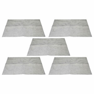Pack 5x Filtros de Microfibra para Coifa de Cozinha 57 x 47 x 0.3 cm - vhbw