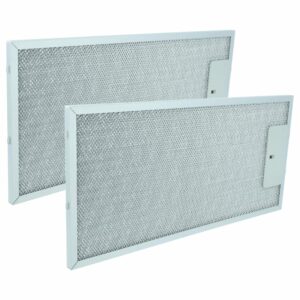 2x Filtro de Graxa de Metal de Longa Duração vhbw - Compatível com Bosch, Siemens, Neff, Constructa, Gaggenau