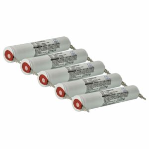 Bateria de Emergência 5x vhbw 2000 mAh 3.6V NiCd compatível Schneider OVA TD110431