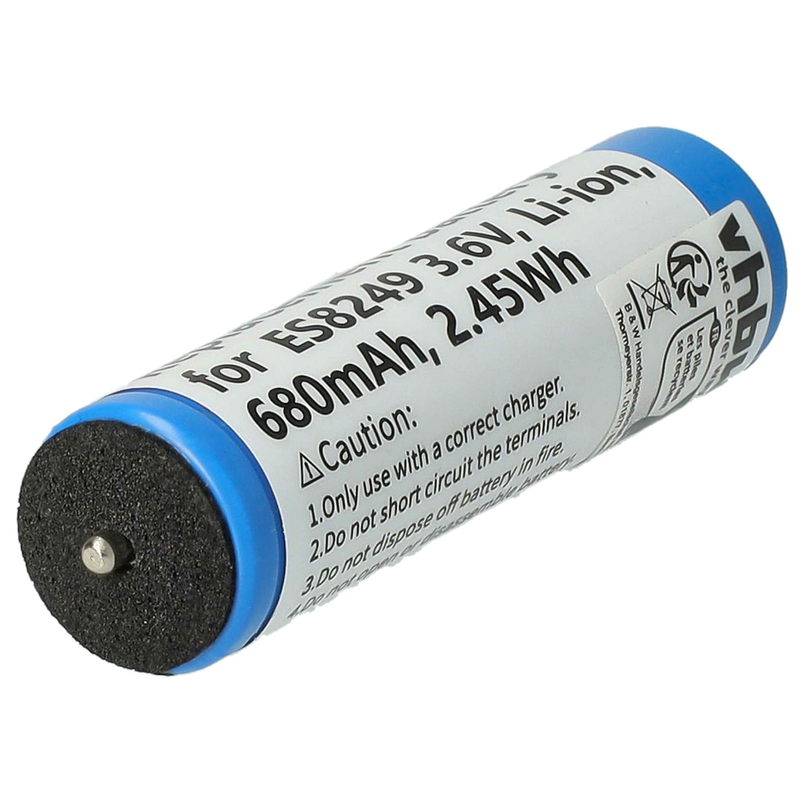 Bateria de Substituição para Barbear Elétrico Panasonic/Braun vhbw - 680 mAh 3.6 V Li-Ion - Image 3
