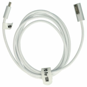 Cabo Adaptador USB Type-C para MagSafe 2 vhbw - Apple MacBook Air - 100 W, Nylon, em L