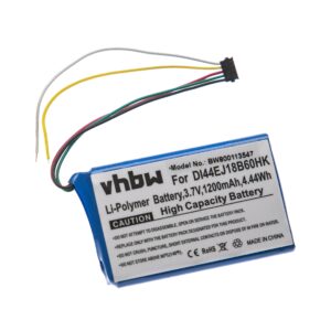 Bateria GPS compatível com Garmin 361-00035-15, 361-00035-06, DI44EJ18B60HK, DJ39EJ47D0094 - 1200mAh, 3.7V