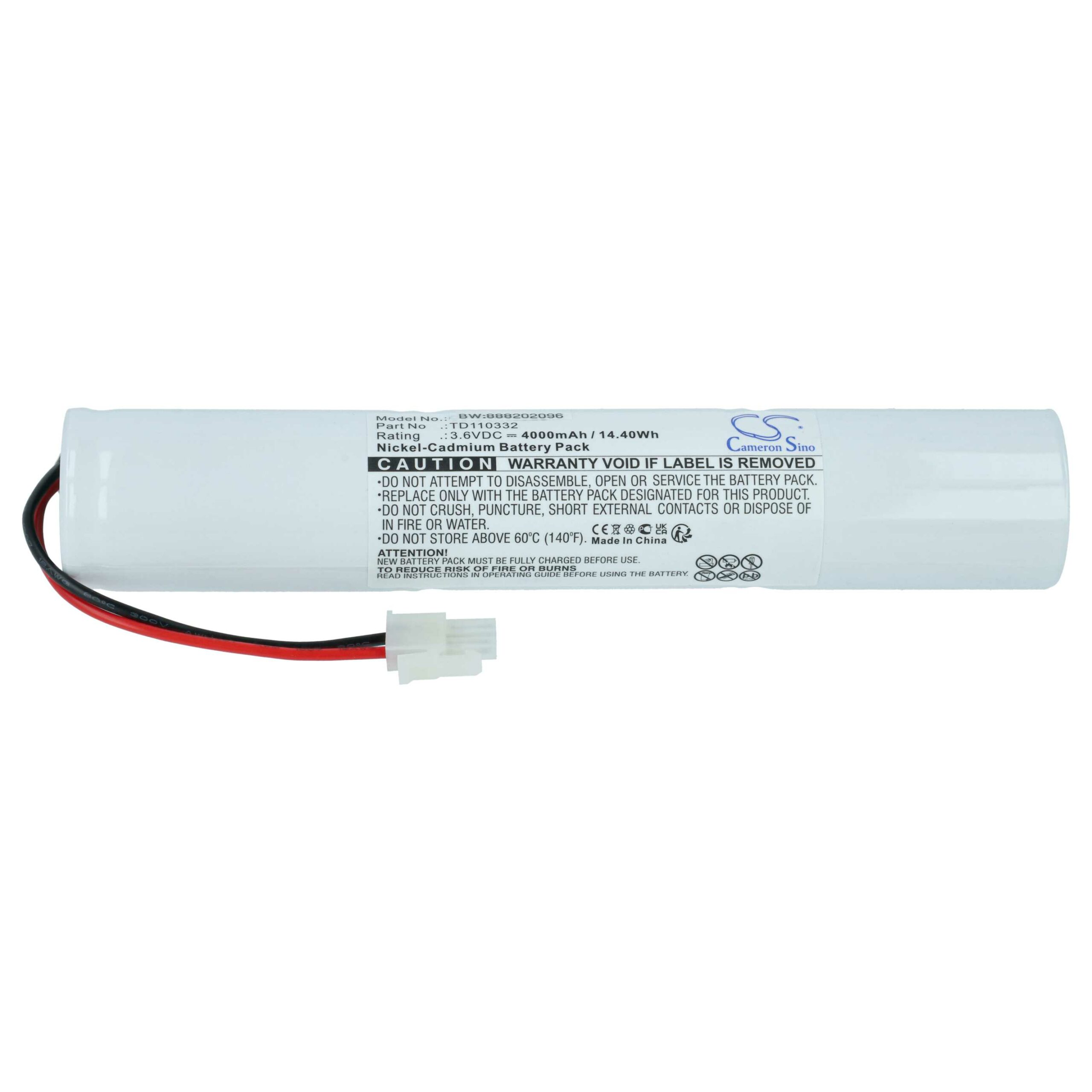 Bateria de Emergência 5x NiCd vhbw compatível Schneider 329056000, TD110332 - 4000 mAh 3.6 V - Image 3