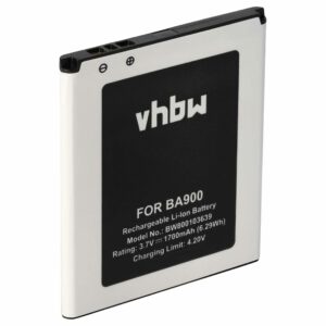 Bateria para Telemóvel Sony Ericsson / Sony BA900 - 1700 mAh 3.8 V Li-Ion vhbw