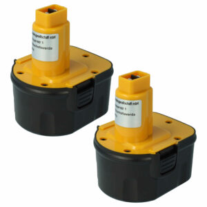 2x Bateria vhbw A9252 12V 2000mAh NiMH para Black & Decker e DeWalt
