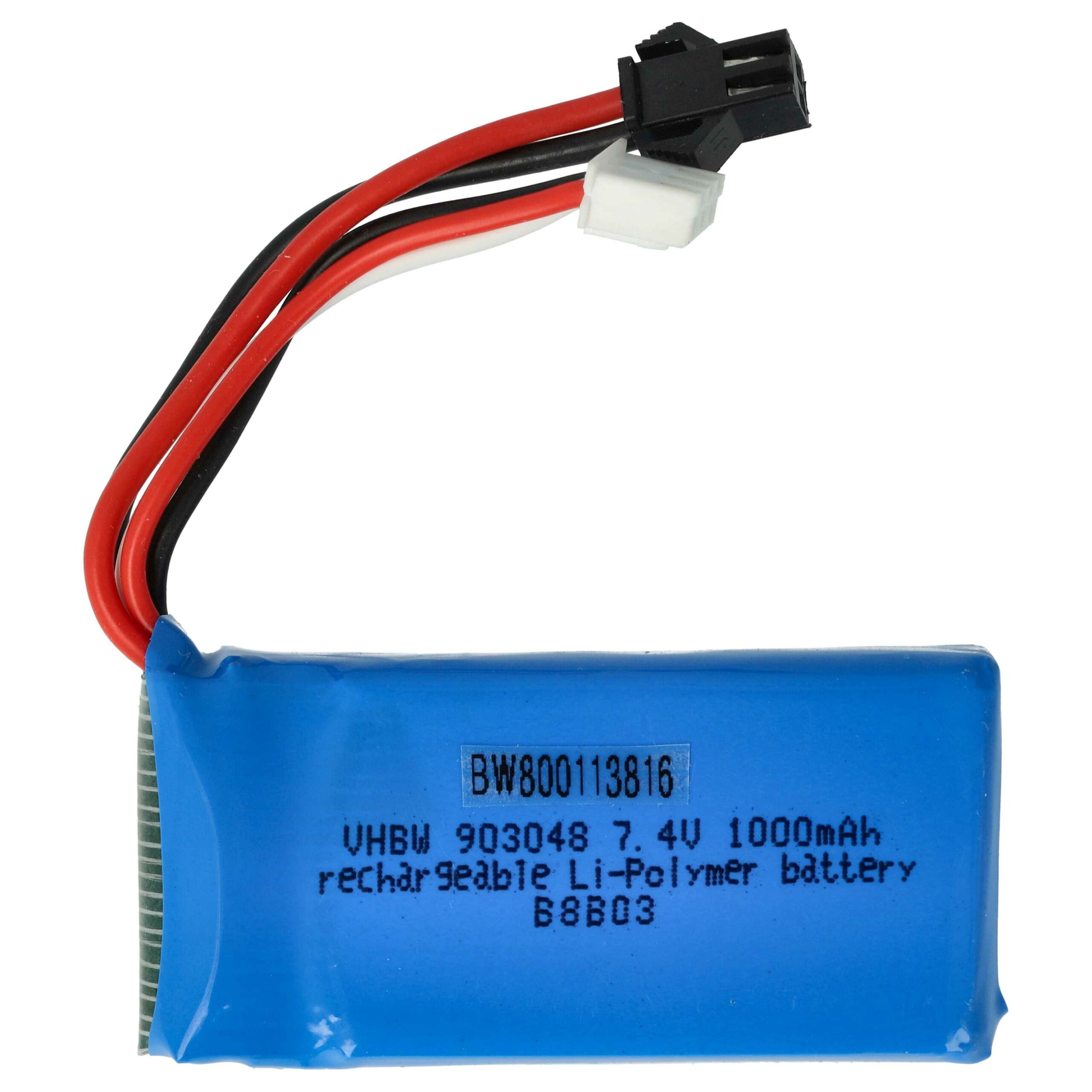 Bateria para Drone UDI - 1000 mAh 7.4 V Li-Ion vhbw - Image 3