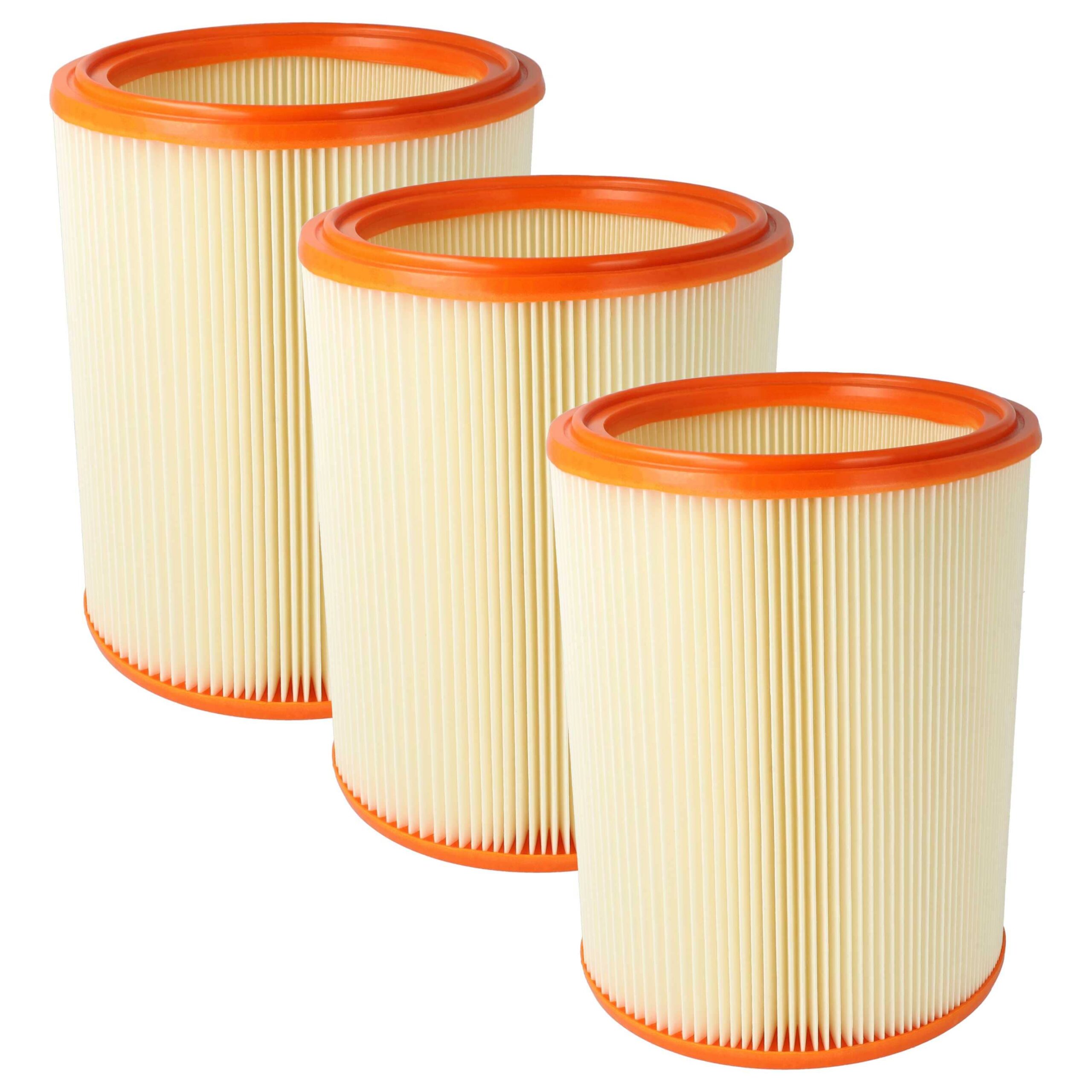 Pack de 3 Filtros Plissados vhbw Compatíveis com Festool 486241 para Aspiradores