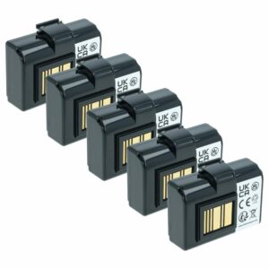 Pack 5x Bateria vhbw para Impressora Zebra BTRY-MPP-34MAHC1-01 - 3400 mAh 7.4V Li-Ion