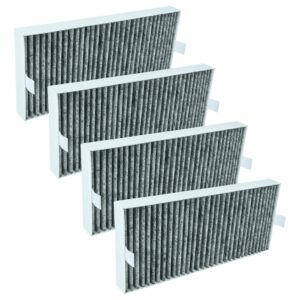 4x Filtro de Carvão Ativado Compatível com Miele DKF 35-P, 20228037