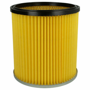 Filtro de Cartucho vhbw compatível com Kärcher 6.414-354.0, 6.414-335.0 para Aspirador DeWalt, amarelo