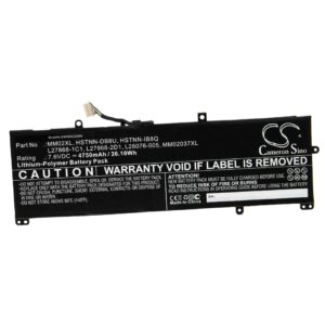 Bateria para Portátil HP vhbw - Substitui HSTNN-IB8Q, HSTNN-DB8U, L27868-2D1, L27868-1C1 - 4750 mAh 7.6 V Li-polímero