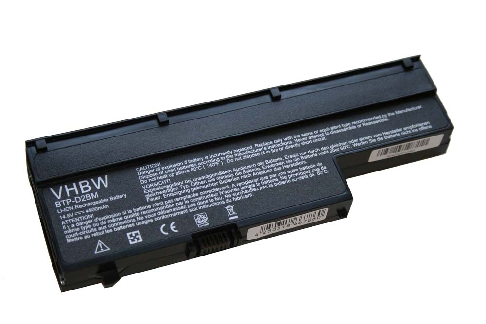 Bateria vhbw para Medion - 4400 mAh 14.8 V Li-Ion