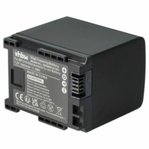 Bateria vhbw para Câmaras Canon — Substitui BP-828, BP-827, BP-820 — 1600 mAh 7.2 V Li-Ion