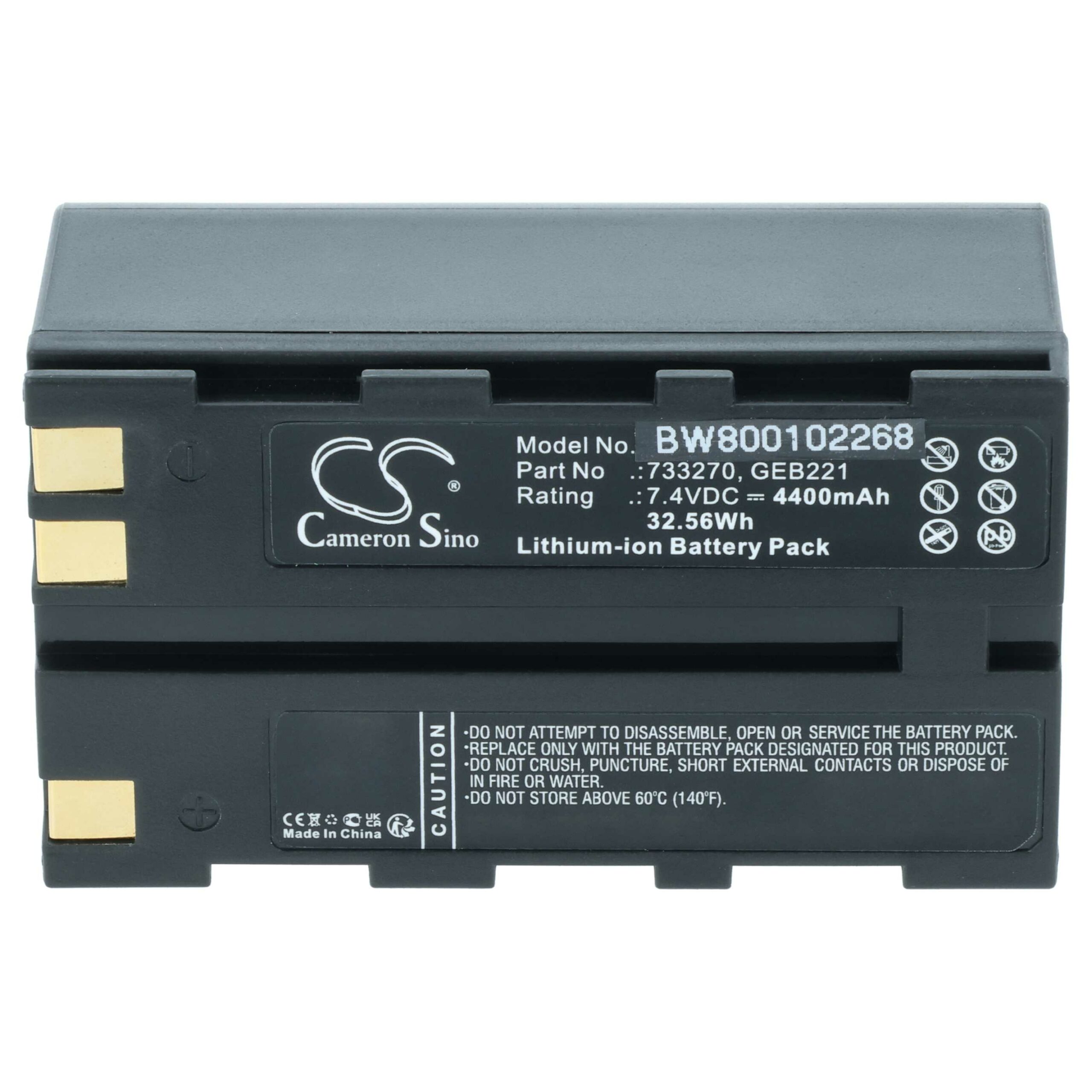 Bateria vhbw compatível com Geomax ZBA200, ZBA400 - 4400 mAh 7.4 V Li-Ion - Image 3
