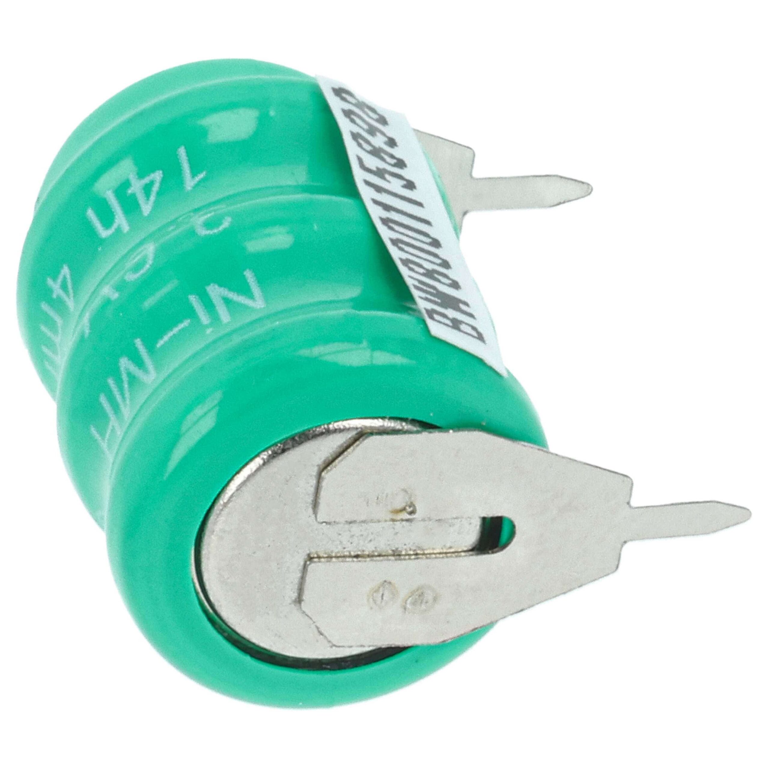 Bateria Recarregável V40H 40 mAh 3.6V NiMH 2 Pinos vhbw - Image 4