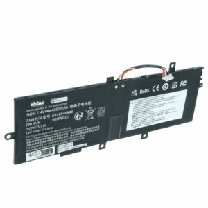 Bateria para Portátil Lenovo vhbw - Substituição 00HW011, 00HW010, 00HW005, 00HW004 - 4800 mAh 7.4 V Li-polímero