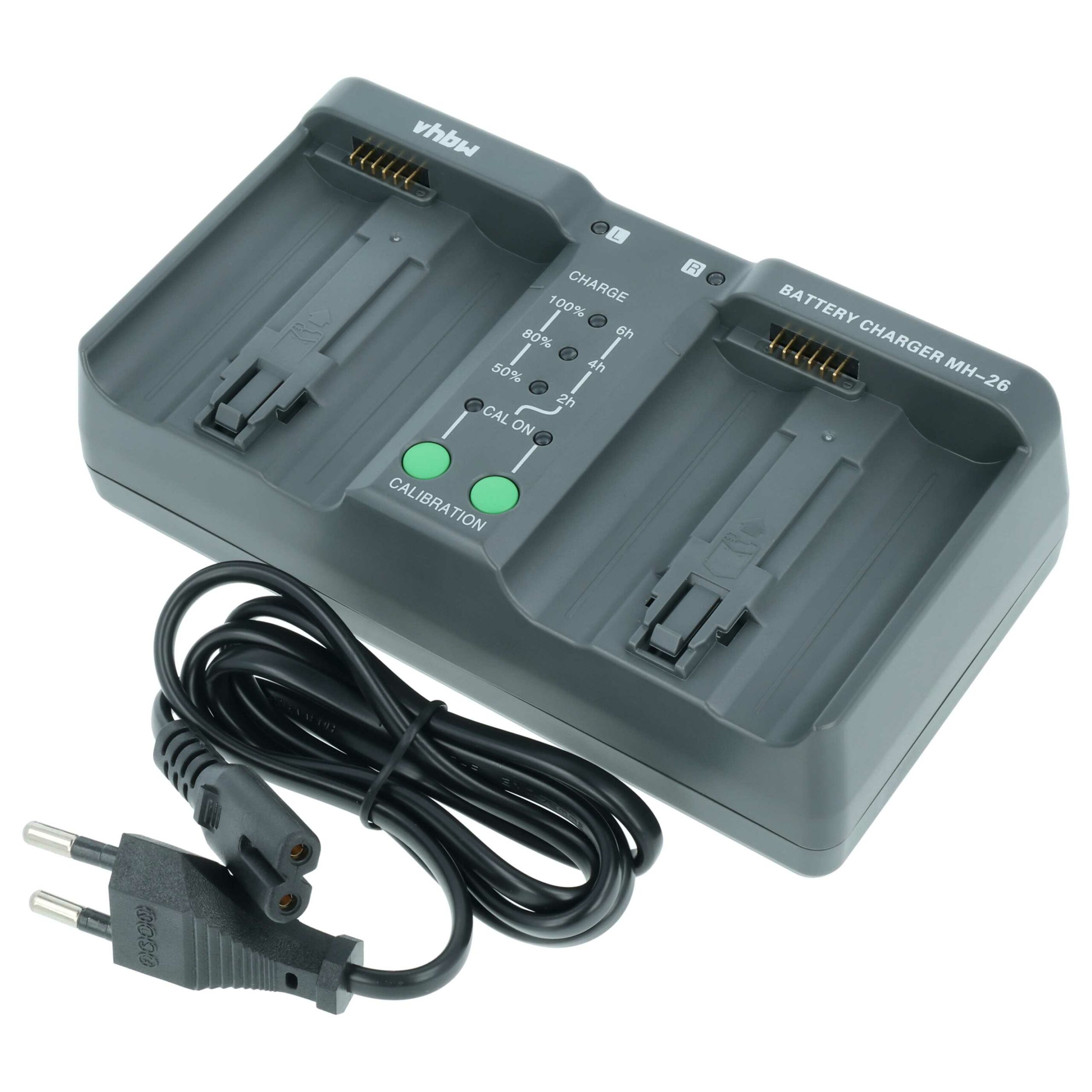 Carregador de Baterias vhbw para Câmaras Nikon (Compatível MH-26)