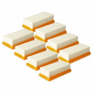 Pack 8 Filtros Plissados para Aspirador Makita - Compatível Flex 445.134