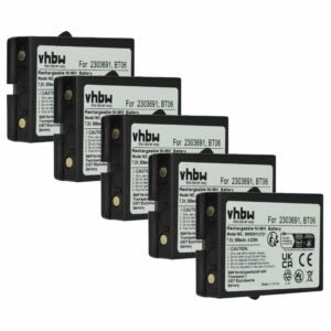 Bateria de Substituição vhbw para Danfoss 2303691, BT06 Comando Remoto - 600 mAh (Pack 5)