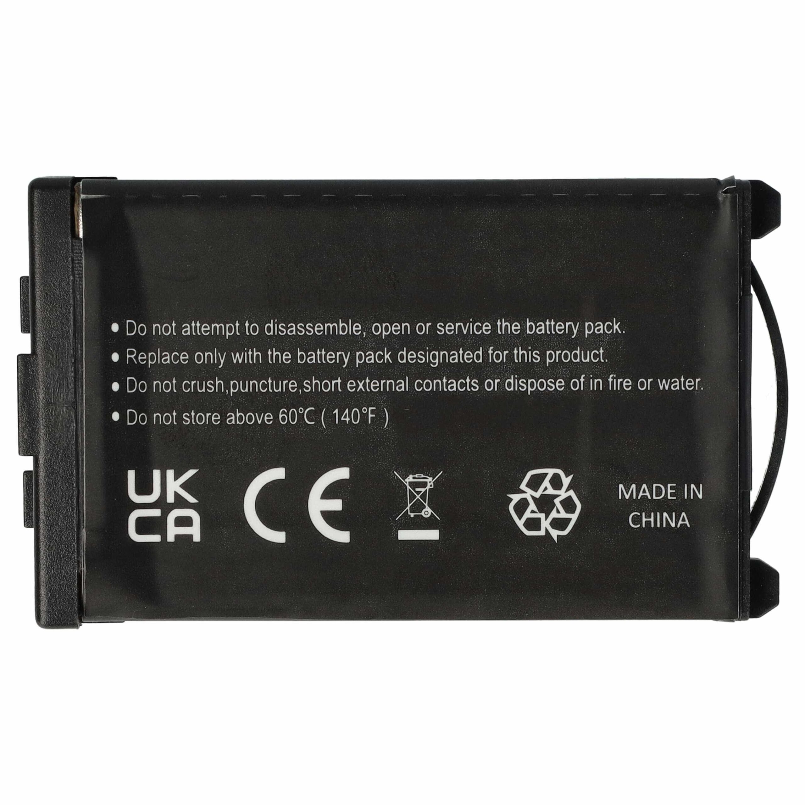 2x Bateria compatível com Aastra A600ST1, 23-001080-00, 23-001059-00 para telefone fixo Mitel - 800 mAh 3.7 V Li-Ion - Image 2