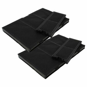 Conjunto de 4 Filtros de Carvão Ativado Alapure HFK8700 - Substituição vhbw