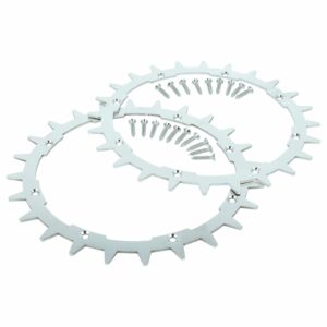 2x Picos de Tração para Cortador Robótico McCulloch, Husqvarna, Gardena, Flymo - Aço Inoxidável, 24 Dentes