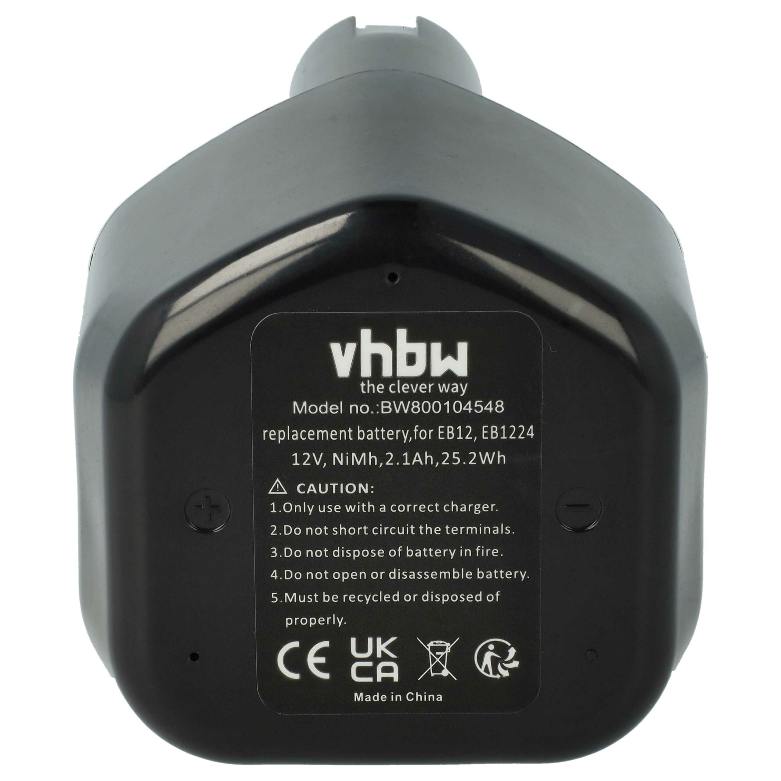 Bateria vhbw para Hitachi EB12S, EB12M, EB12G, EB12B, EB1224, EB12 - 2100 mAh, 12 V, NiMH - Image 3