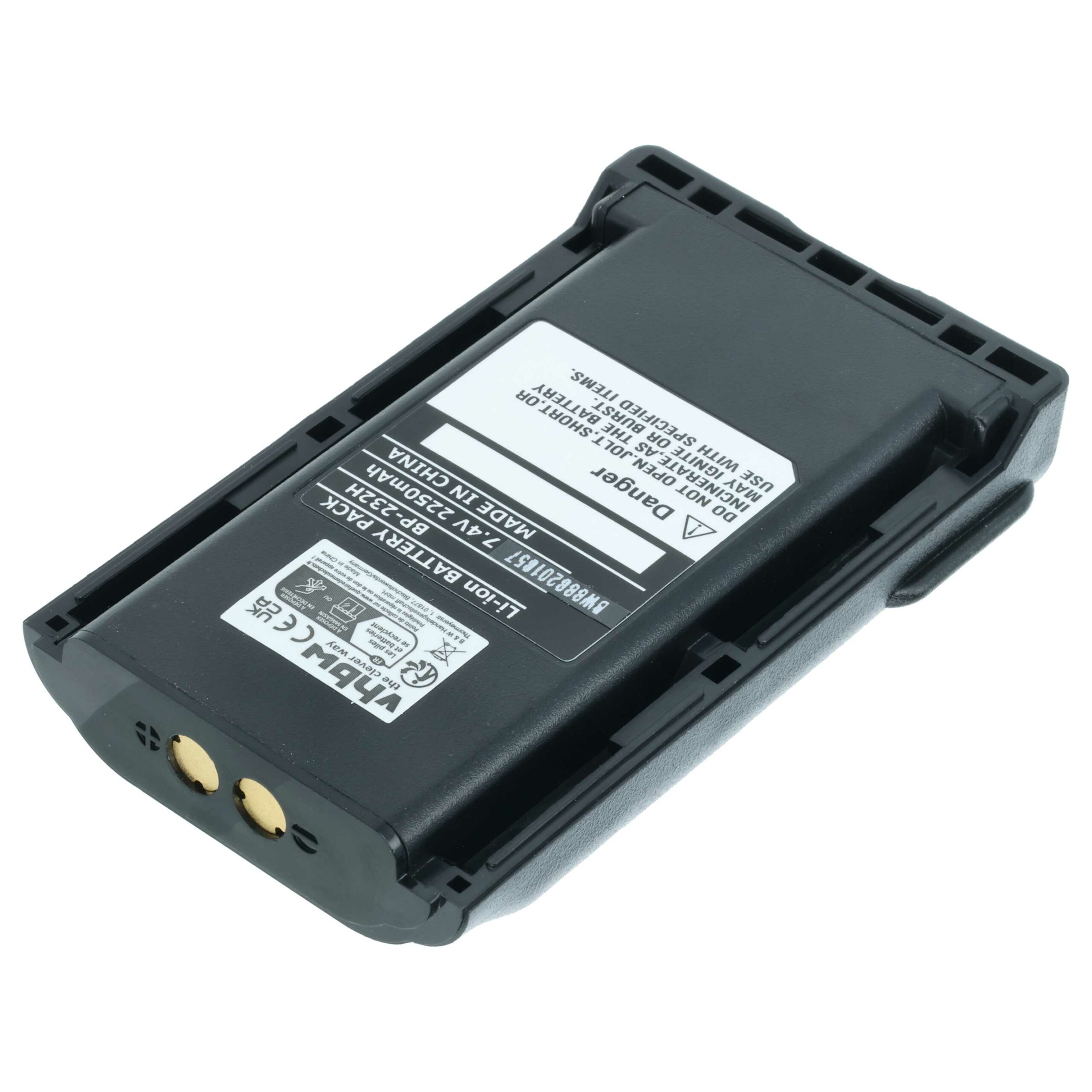 Bateria vhbw para rádio Icom BJ-2000, BP-232, BP-232H, BP-231, BP-231N, BP-230, BP-230N - 2250 mAh 7.2 V Li-Ion