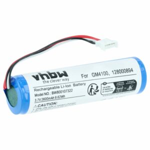 Bateria de substituição vhbw 128000894, RBP-GM40 para Datalogic Barcode Scanner POS - 2600 mAh 3.7 V