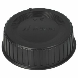 Tampa Traseira para Objetiva Nikon LF-4 Compatível com Baioneta F - Preta